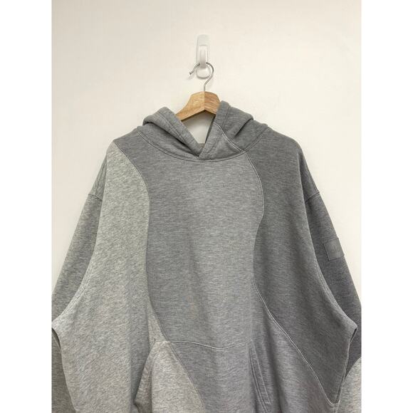 ALO Making Waves Unisex Oversized French Terry Fleece Gray Hoodie Sweatshirt XL* - Picture 7 of 12